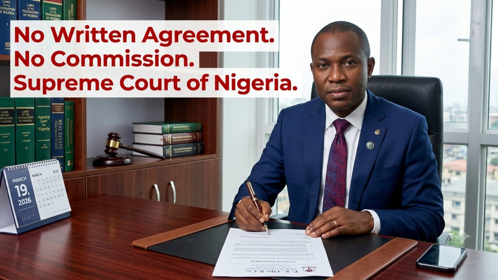 No Agreement, No Commission